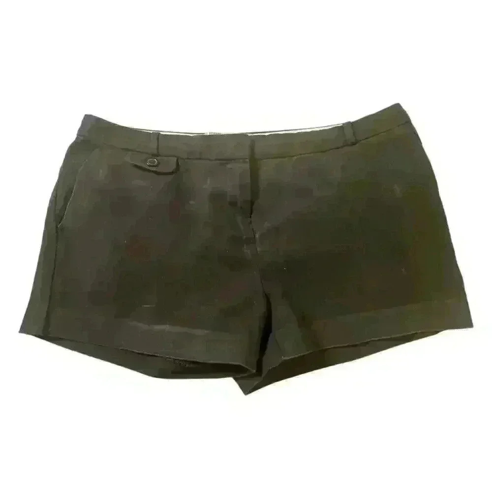 Old Navy Women's Black Mid-Rise Stretch Shorts SIZE-10